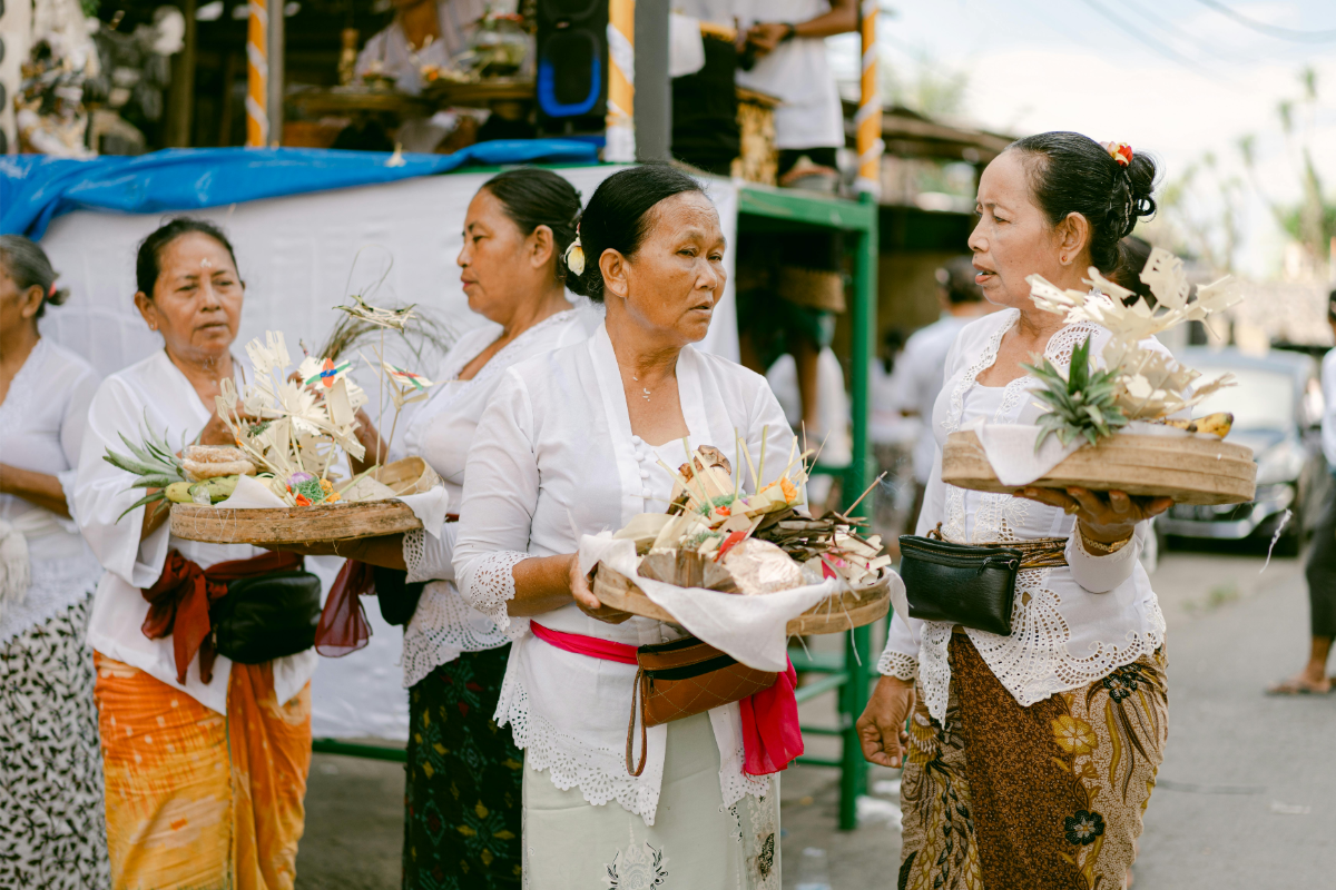Balinese flowers and rituals